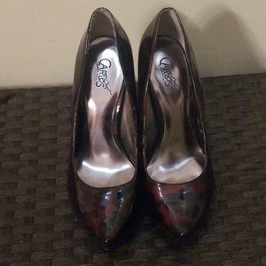 Dark maroon Carlos Santana Heels